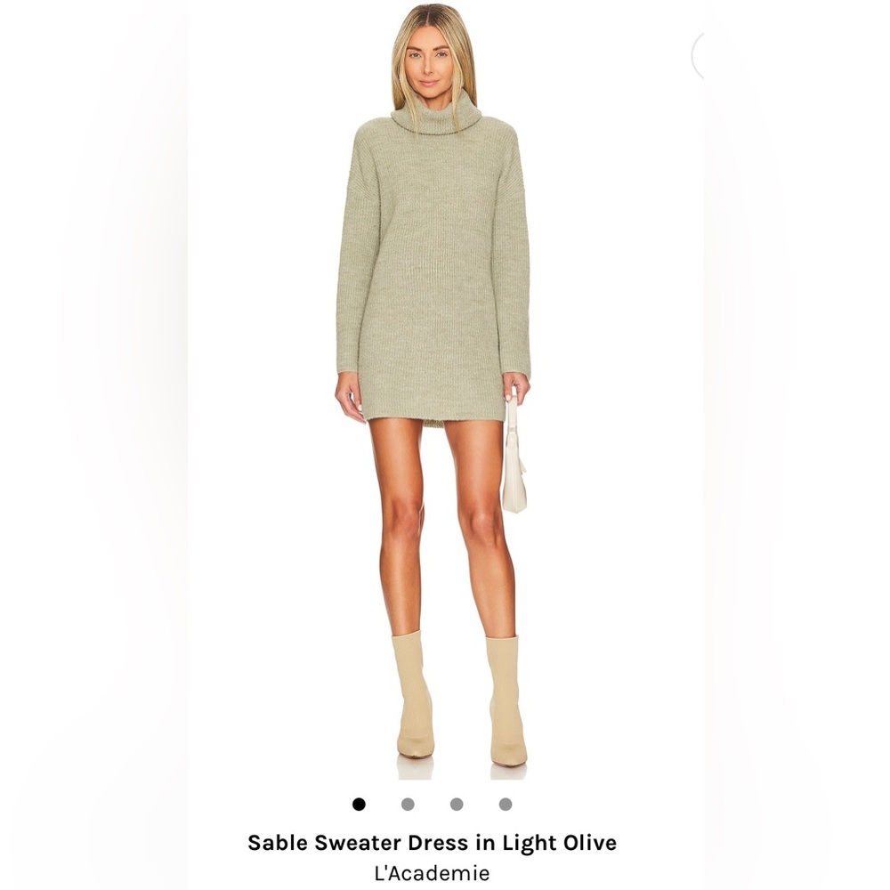 Green sweater dress